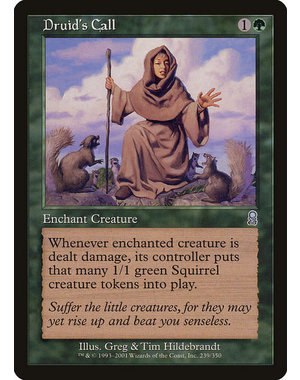 Magic: The Gathering Druid's Call (239) Moderately Played Foil