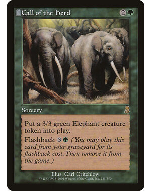 Magic: The Gathering Call of the Herd (231) Lightly Played