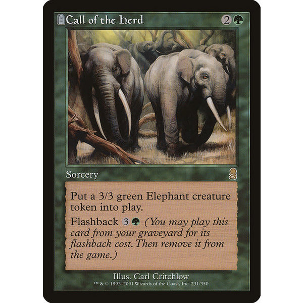 Magic: The Gathering Call of the Herd (231) Lightly Played