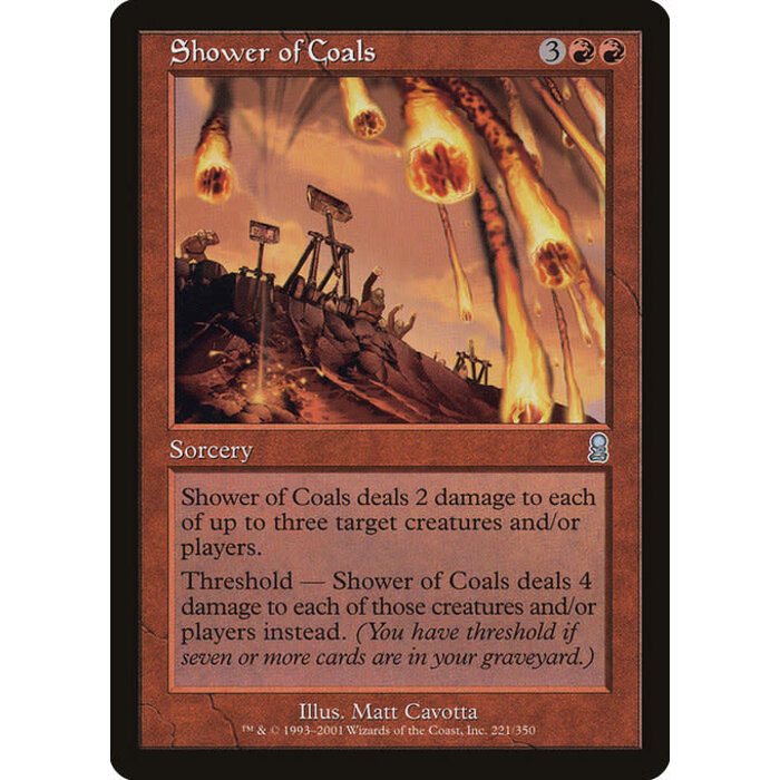 Magic: The Gathering Shower of Coals (221) Lightly Played