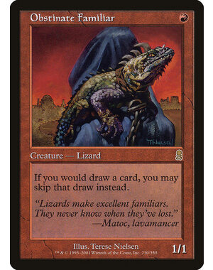 Magic: The Gathering Obstinate Familiar (210) Lightly Played