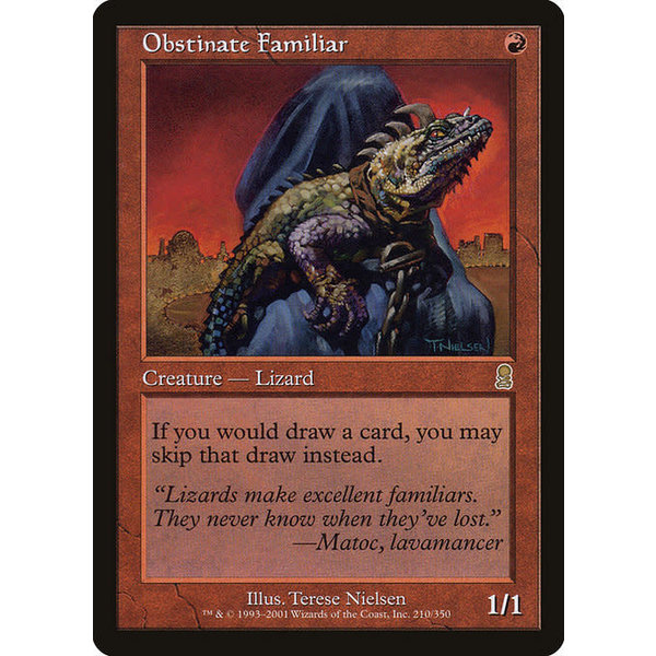 Magic: The Gathering Obstinate Familiar (210) Lightly Played