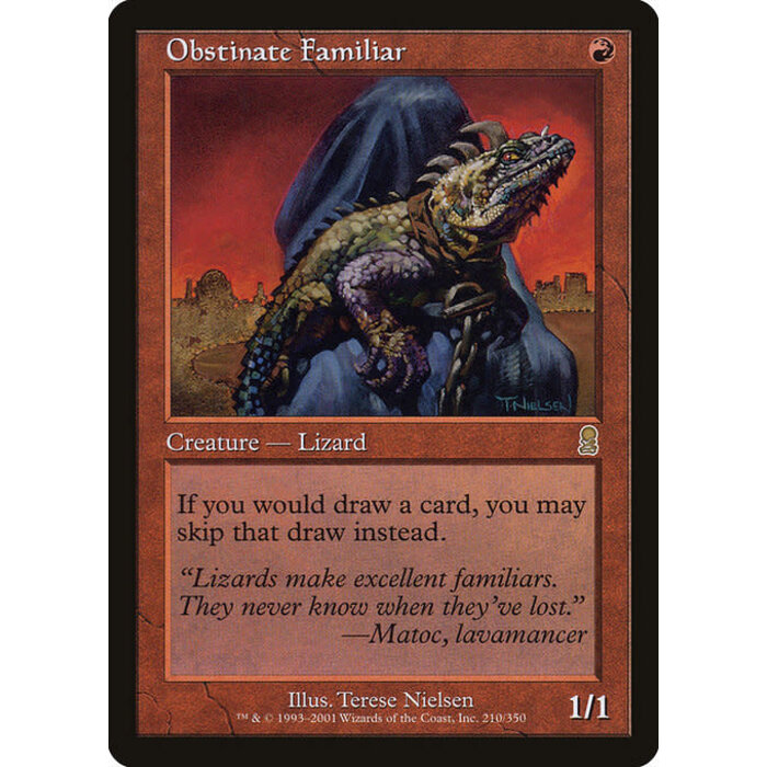 Magic: The Gathering Obstinate Familiar (210) Lightly Played
