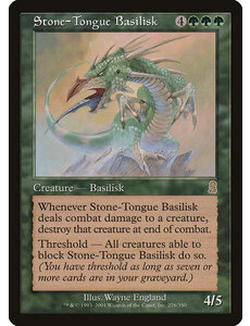 Magic: The Gathering Stone-Tongue Basilisk (276) Lightly Played