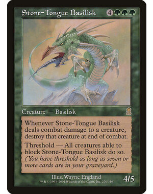 Magic: The Gathering Stone-Tongue Basilisk (276) Lightly Played