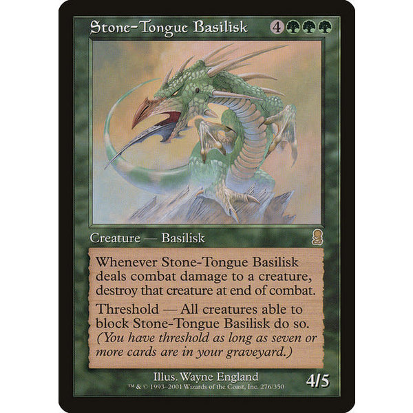Magic: The Gathering Stone-Tongue Basilisk (276) Lightly Played
