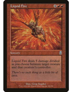 Magic: The Gathering Liquid Fire (201) Lightly Played