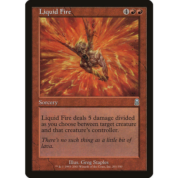 Magic: The Gathering Liquid Fire (201) Lightly Played