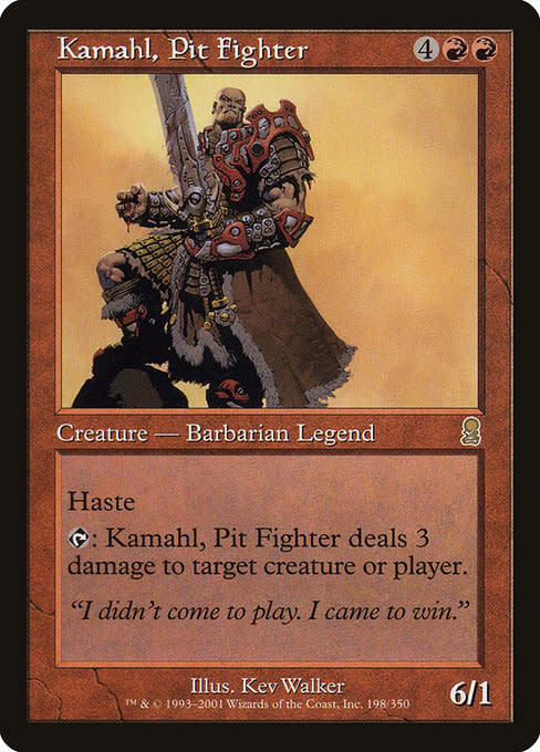 Magic: The Gathering Kamahl, Pit Fighter (198) Lightly Played