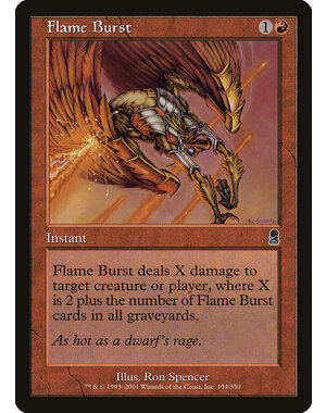 Magic: The Gathering Flame Burst (194) Lightly Played