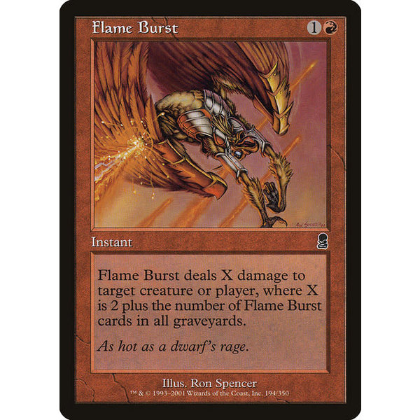Magic: The Gathering Flame Burst (194) Lightly Played