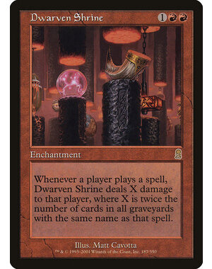 Magic: The Gathering Dwarven Shrine (187) Lightly Played