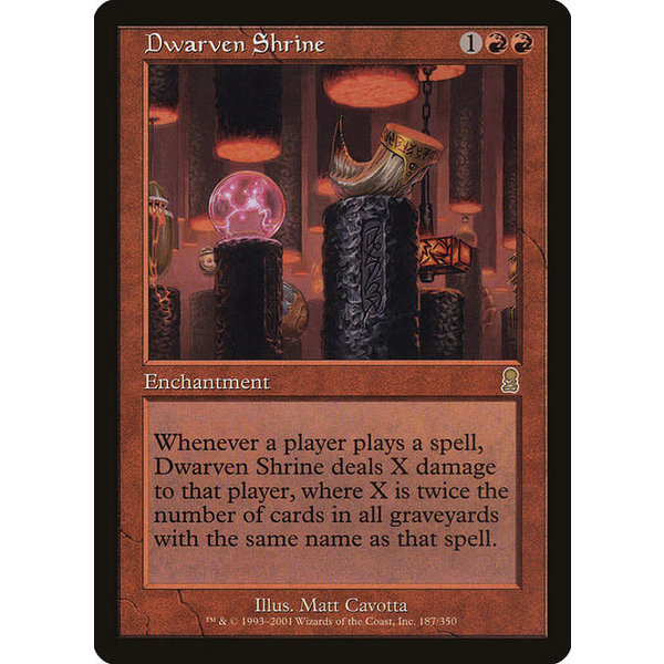 Magic: The Gathering Dwarven Shrine (187) Lightly Played