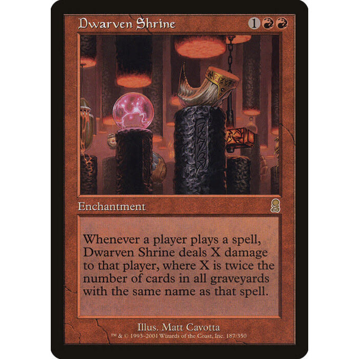 Magic: The Gathering Dwarven Shrine (187) Lightly Played