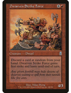 Magic: The Gathering Dwarven Strike Force (188) Lightly Played
