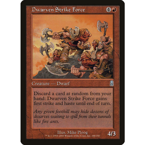 Magic: The Gathering Dwarven Strike Force (188) Lightly Played