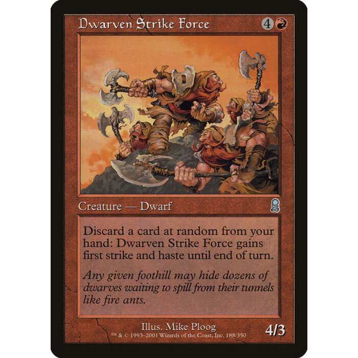 Magic: The Gathering Dwarven Strike Force (188) Lightly Played