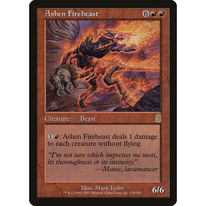 Magic: The Gathering Ashen Firebeast (174) Lightly Played