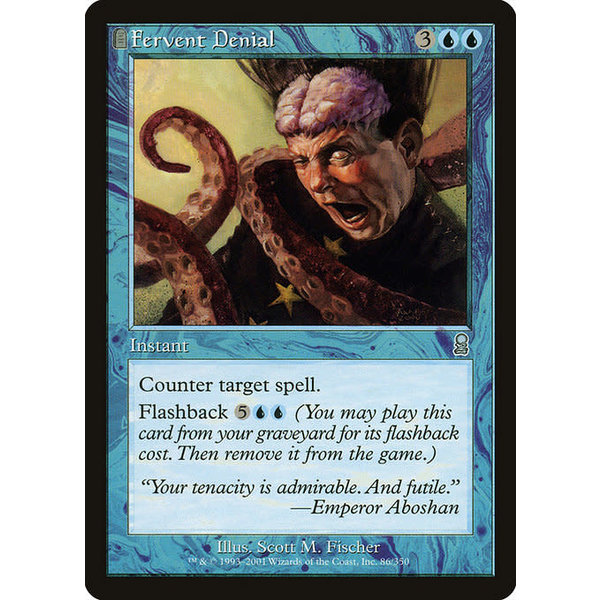 Magic: The Gathering Fervent Denial (086) Lightly Played