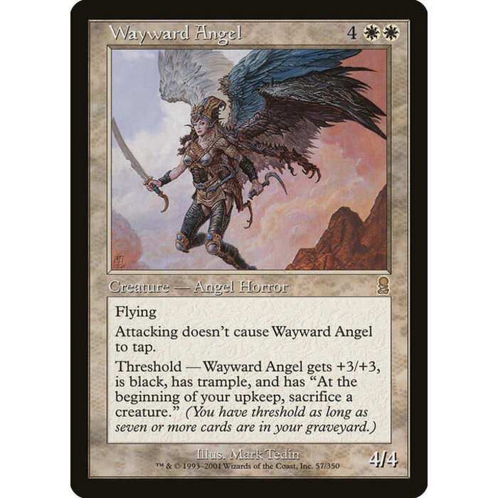 Magic: The Gathering Wayward Angel (057) Lightly Played