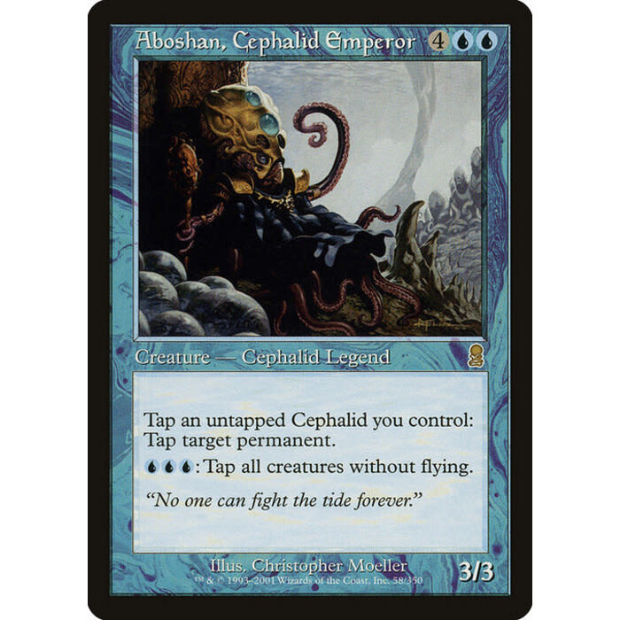 Magic: The Gathering Aboshan, Cephalid Emperor (058) Lightly Played