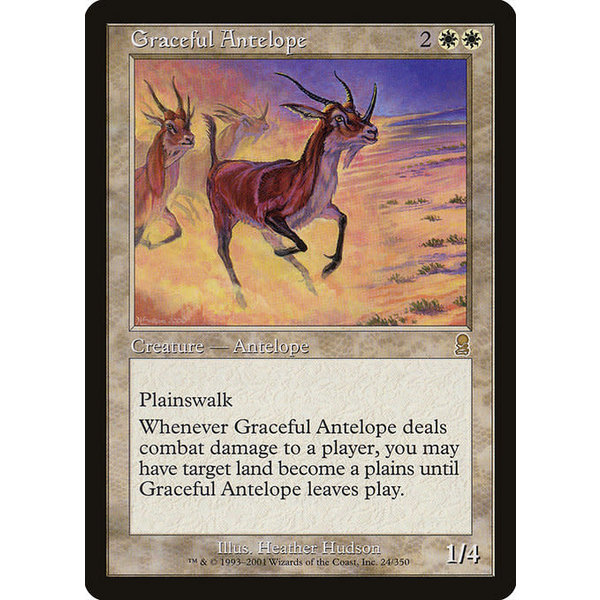 Magic: The Gathering Graceful Antelope (024) Lightly Played