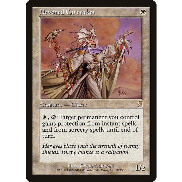 Magic: The Gathering Devoted Caretaker (018) Moderately Played