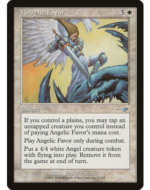 Magic: The Gathering Angelic Favor (001) Moderately Played