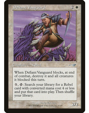 Magic: The Gathering Defiant Vanguard (007) Heavily Played Foil