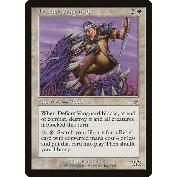 Magic: The Gathering Defiant Vanguard (007) Heavily Played Foil