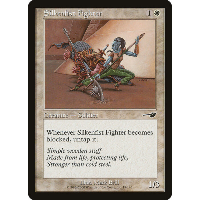 Magic: The Gathering Silkenfist Fighter (019) Lightly Played Foil