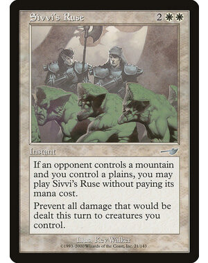 Magic: The Gathering Sivvi's Ruse (021) Lightly Played