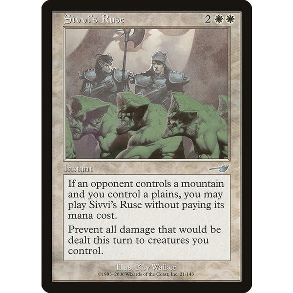 Magic: The Gathering Sivvi's Ruse (021) Lightly Played