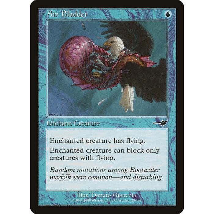 Magic: The Gathering Air Bladder (028) Heavily Played Foil
