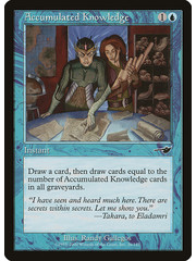 Magic: The Gathering Accumulated Knowledge (026) Moderately Played