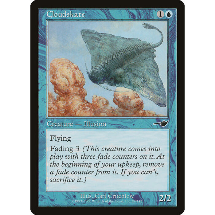 Magic: The Gathering Cloudskate (029) Heavily Played Foil