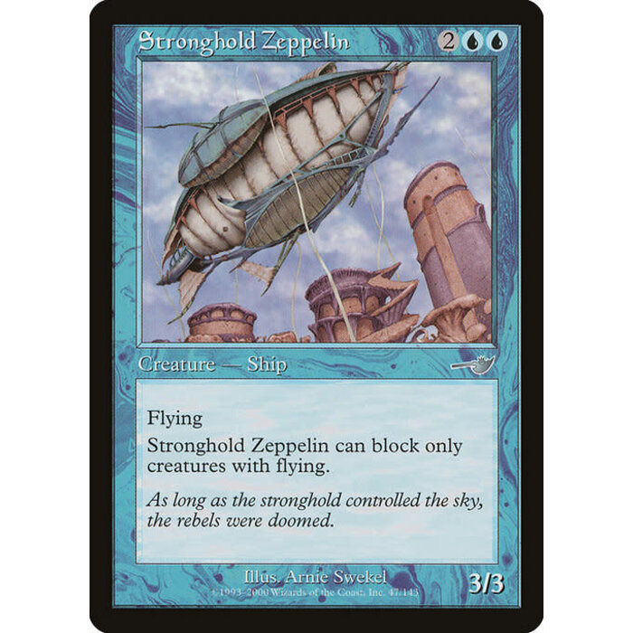 Magic: The Gathering Stronghold Zeppelin (047) Lightly Played