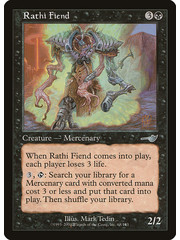 Magic: The Gathering Rathi Fiend (068) Heavily Played Foil