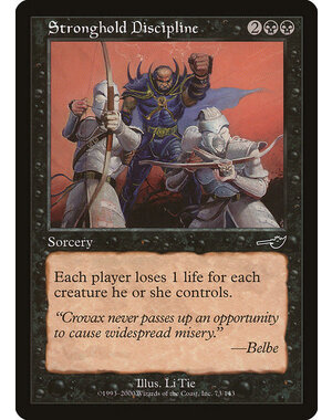 Magic: The Gathering Stronghold Discipline (073) Lightly Played Foil