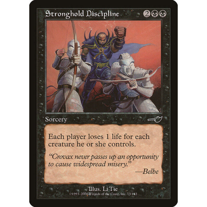 Magic: The Gathering Stronghold Discipline (073) Lightly Played Foil