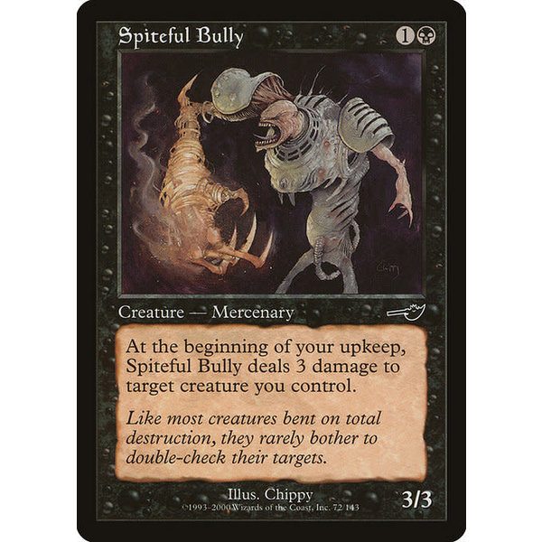 Magic: The Gathering Spiteful Bully (072) Heavily Played Foil