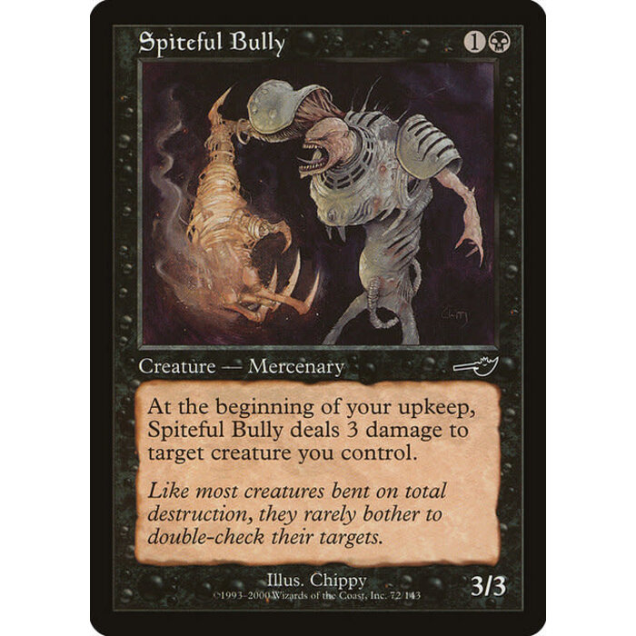 Magic: The Gathering Spiteful Bully (072) Heavily Played Foil
