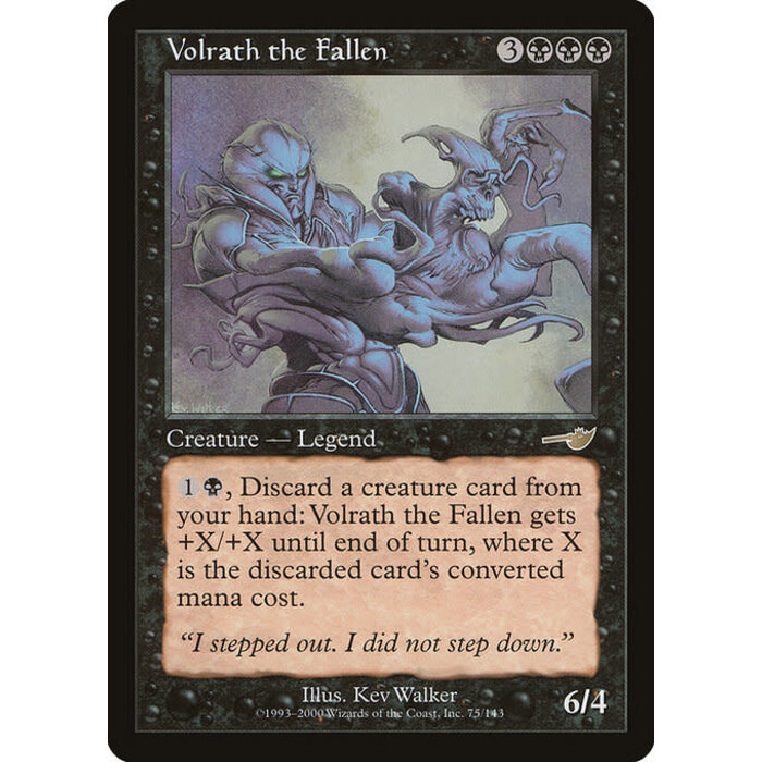 Magic: The Gathering Volrath the Fallen (075) Lightly Played