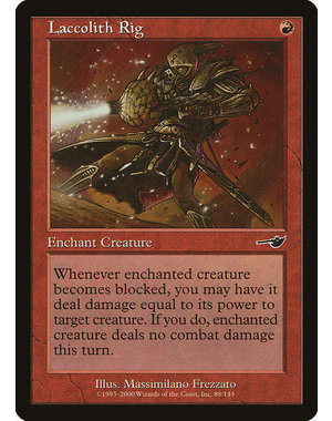 Magic: The Gathering Laccolith Rig (088) Moderately Played Foil
