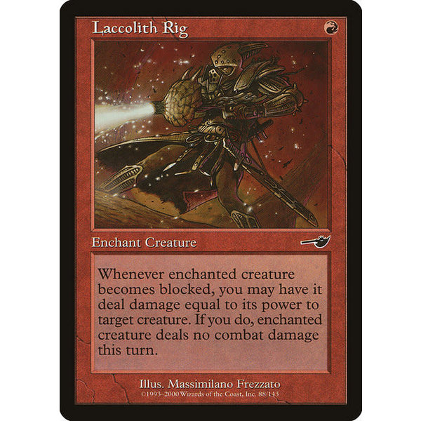 Magic: The Gathering Laccolith Rig (088) Moderately Played Foil