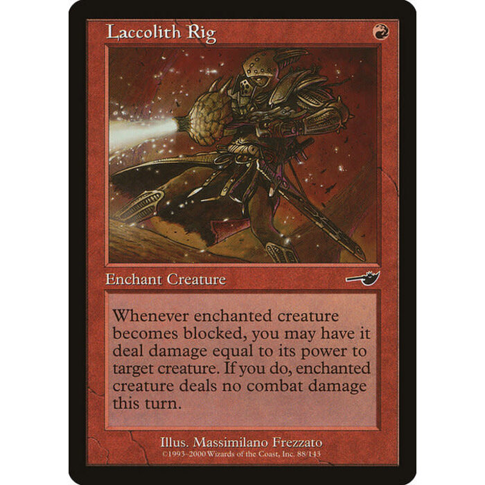 Magic: The Gathering Laccolith Rig (088) Moderately Played Foil