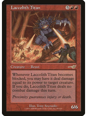 Magic: The Gathering Laccolith Titan (089) Lightly Played