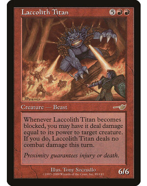 Magic: The Gathering Laccolith Titan (089) Lightly Played