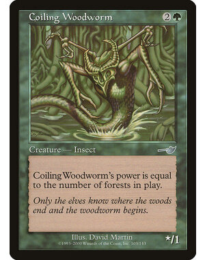 Magic: The Gathering Coiling Woodworm (103) Lightly Played