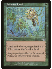 Magic: The Gathering Animate Land (101) Lightly Played
